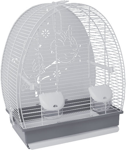 671B VOGELKOOI 41.5 x 25.5 x 48CM + TEKENING - Afbeelding 2